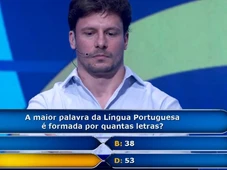 Imagem - A palavra que ninguém consegue ler até o fim e que deixou especialista sem resposta no ‘Quem Quer Ser um Milionário?'