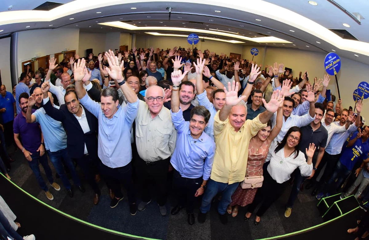  Evento que marcou o apoio do Novo a ACM Neto lotou auditório de hotel em Salvador