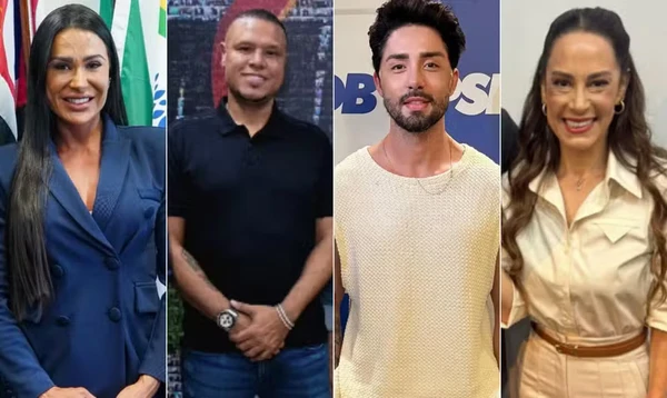 Gracyanne, Rico Melquiades e Edmundo nas eleições de 2026 por Reprodução/Redes Sociais  