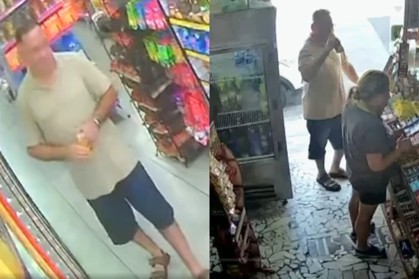 Imagens mostram homem bebendo em diferentes lugares