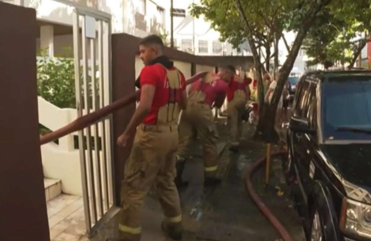 Incêndio no Costa Azul por Reprodução/TV Bahia