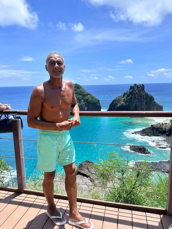 Romário em Fernando de Noronha por Reprodução/Instagram