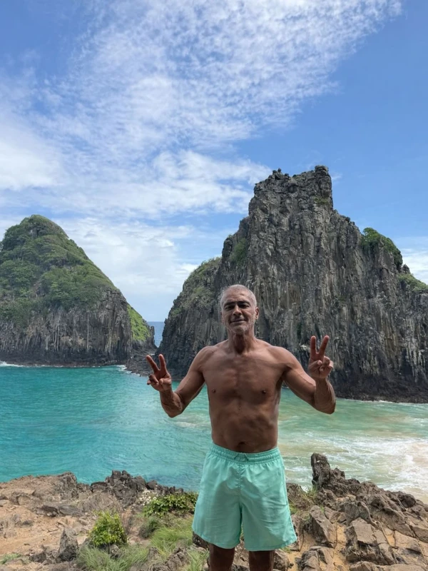 Romário em Fernando de Noronha por Reprodução/Instagram