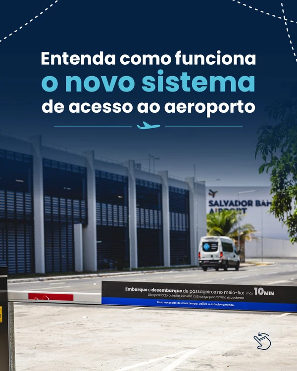 Sistema de acesso de veículos ao Aeroporto de Salvador vai mudar por Divulgação