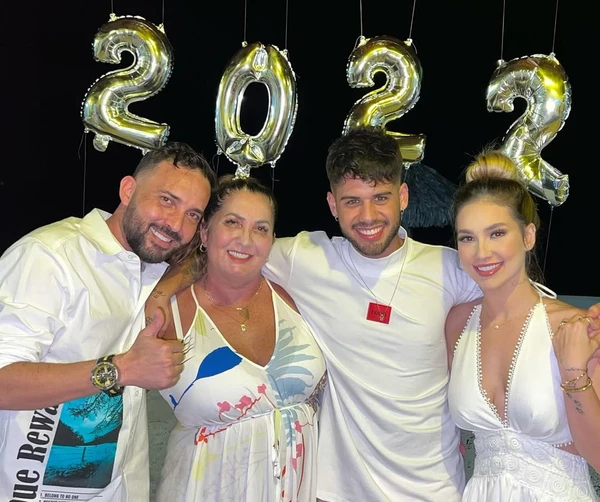 William Gusmão, Margareth Serrão, Zé Felipe e Virginia Fonseca por Reprodução/Instagram