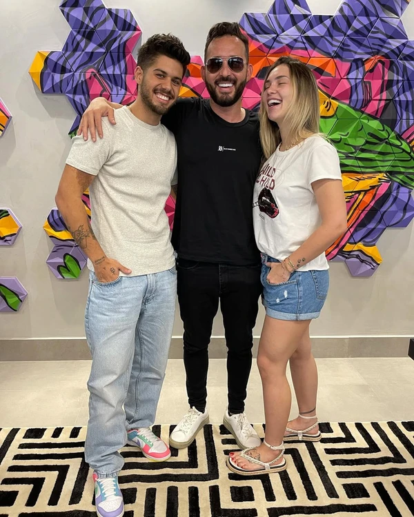 Zé Felipe, William Gusmão e Virginia Fonseca por Reprodução/Instagram