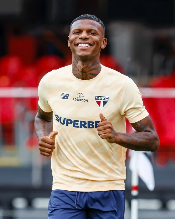 Arboleda no São Paulo por Reprodução/Redes Sociais