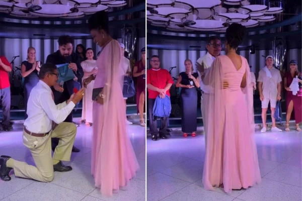 Claudia é pedida em casamento por Seu Dantas