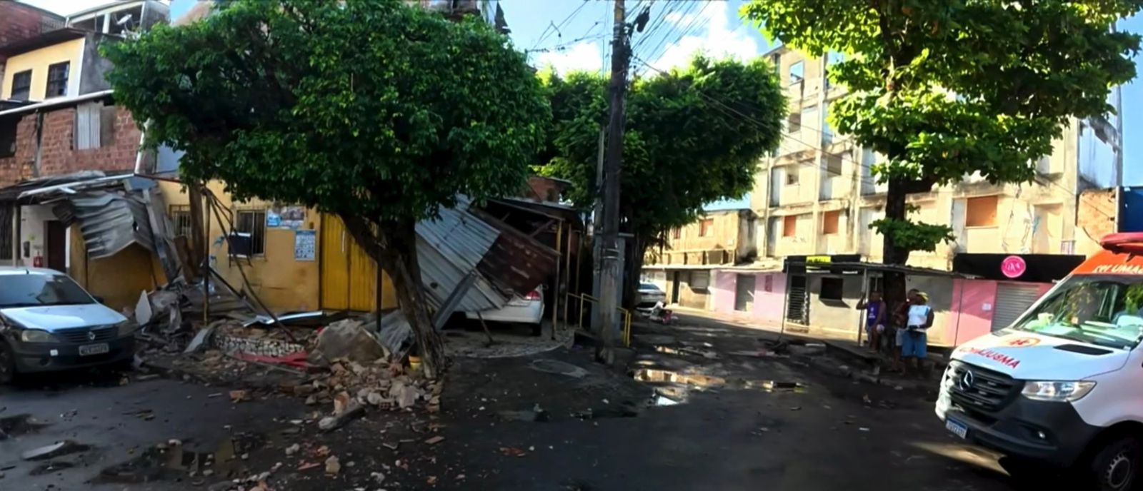 Desabamento de marquises em Salvador por Reprodução?TV Bahia