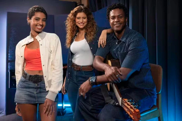 Eduarda, Agrado e Leandro em 'Coração Acelerado'