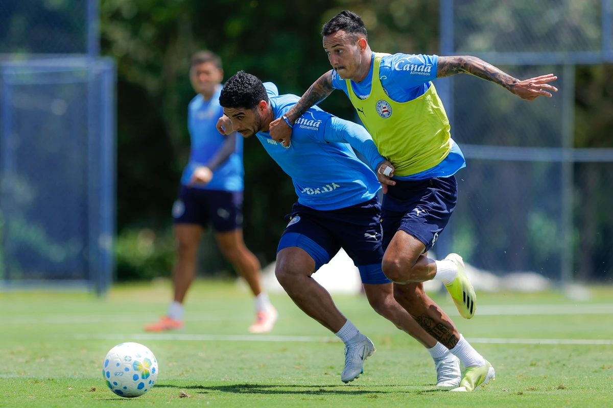 Elenco do Bahia treina em preparação para encarar o Mirassol por Rafael Rodrigues/ECB