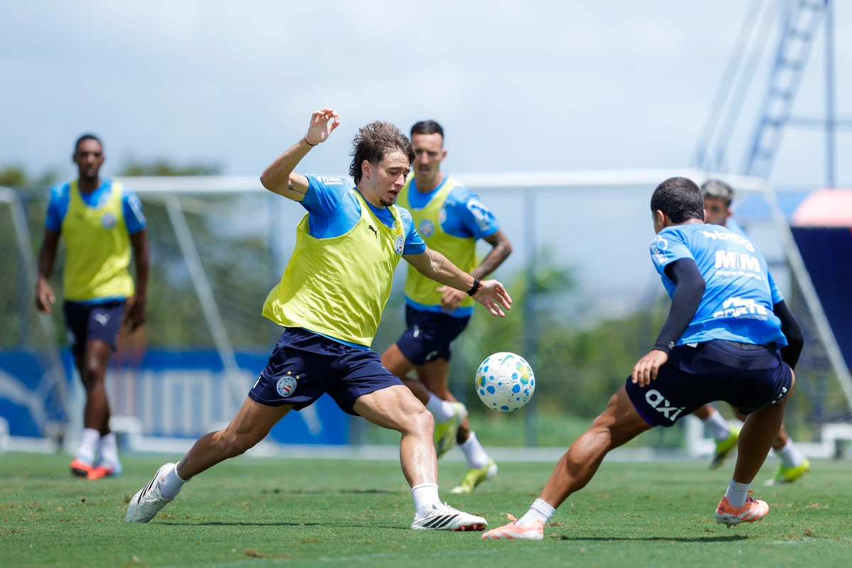 Elenco do Bahia treina em preparação para encarar o Mirassol por Rafael Rodrigues/ECB
