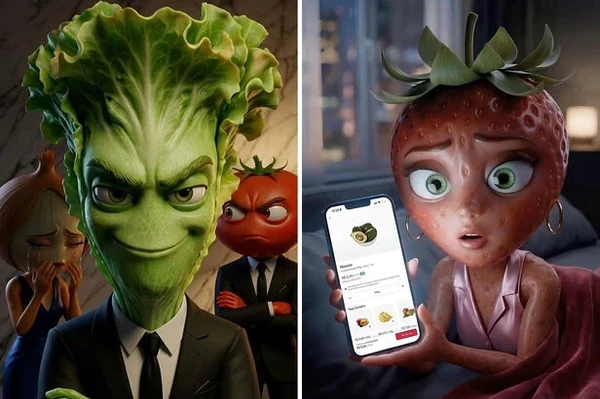 Novela das frutas virou febre na internet por Reprodução