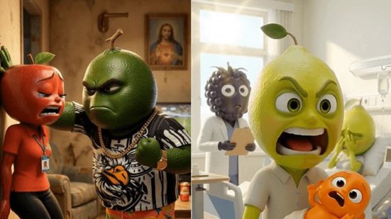 Novela das frutas virou febre na internet por Reprodução