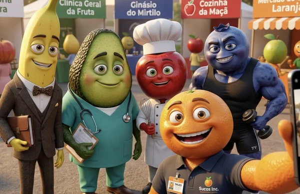 Novela das frutas virou febre na internet por Reprodução