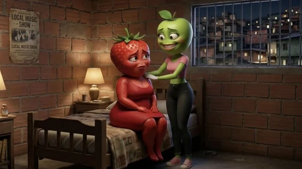 Novela das frutas virou febre na internet por Reprodução