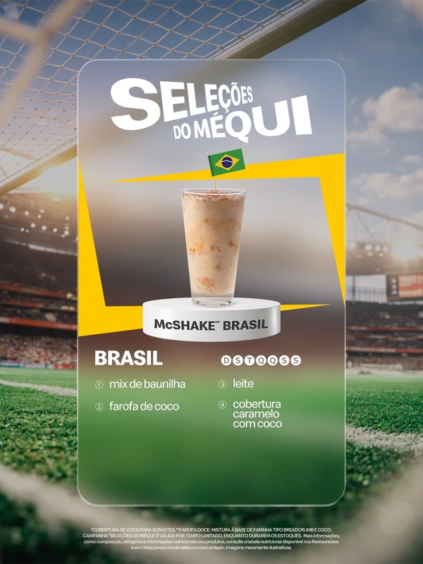 Seleções do Méqui para a Copa 2026 por Divulgação