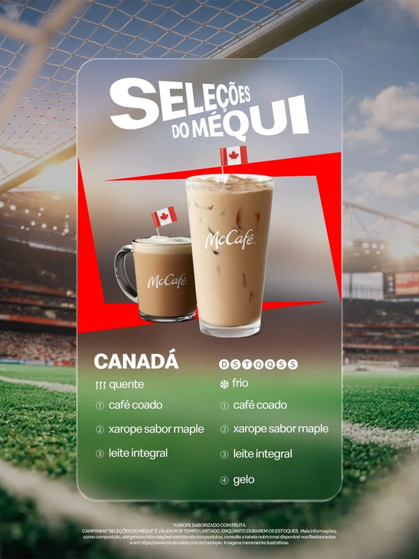 Seleções do Méqui para a Copa 2026 por Divulgação