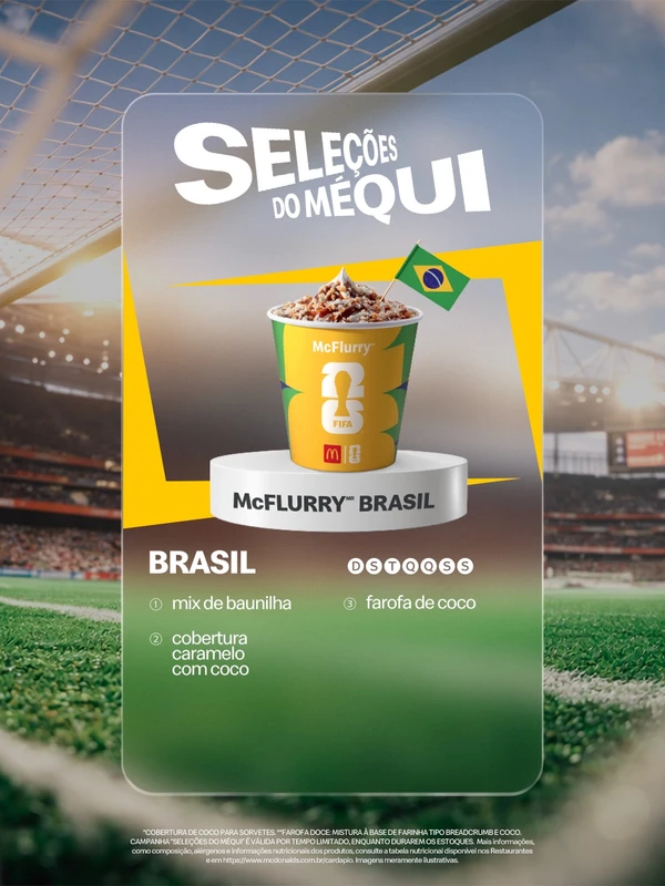 Seleções do Méqui para a Copa 2026 por Divulgação