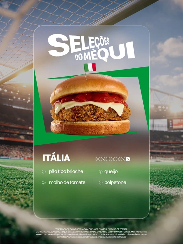 Seleções do Méqui para a Copa 2026 por Divulgação