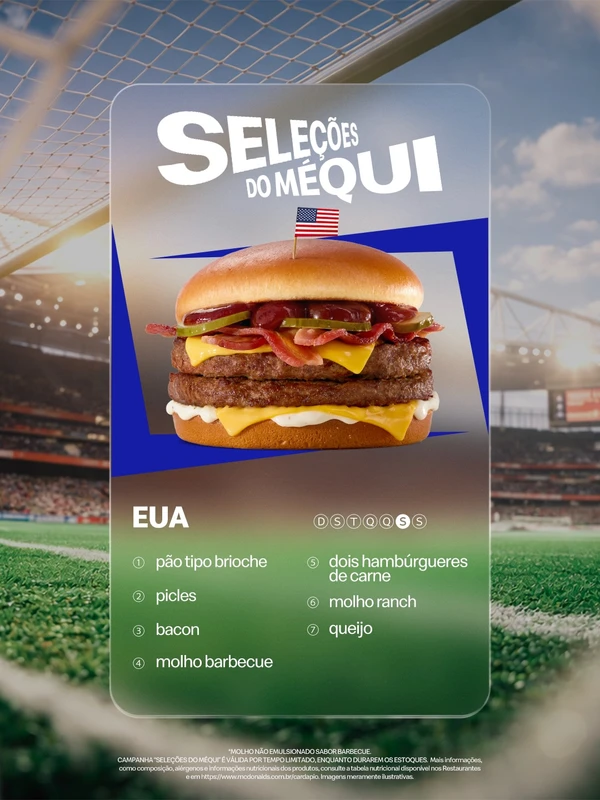 Seleções do Méqui para a Copa 2026 por Divulgação