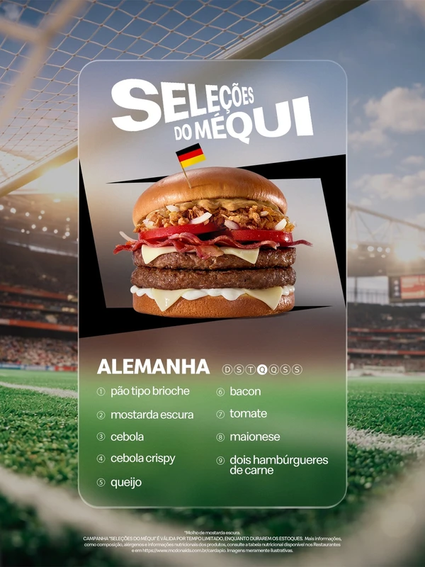 Seleções do Méqui para a Copa 2026 por Divulgação