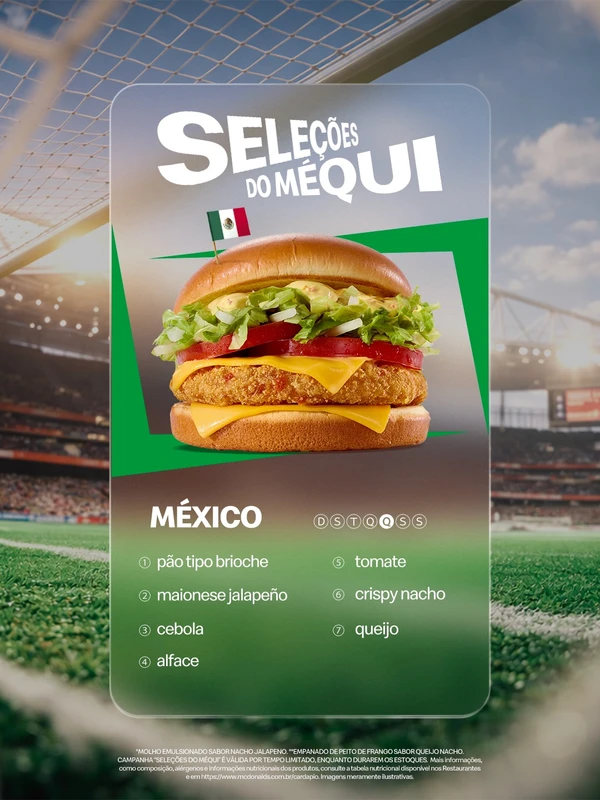 Seleções do Méqui para a Copa 2026 por Divulgação