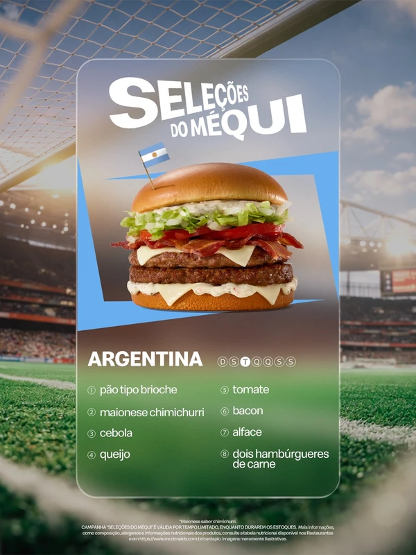 Seleções do Méqui para a Copa 2026 por Divulgação