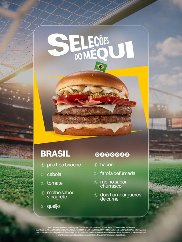 Seleções do Méqui para a Copa 2026 por Divulgação