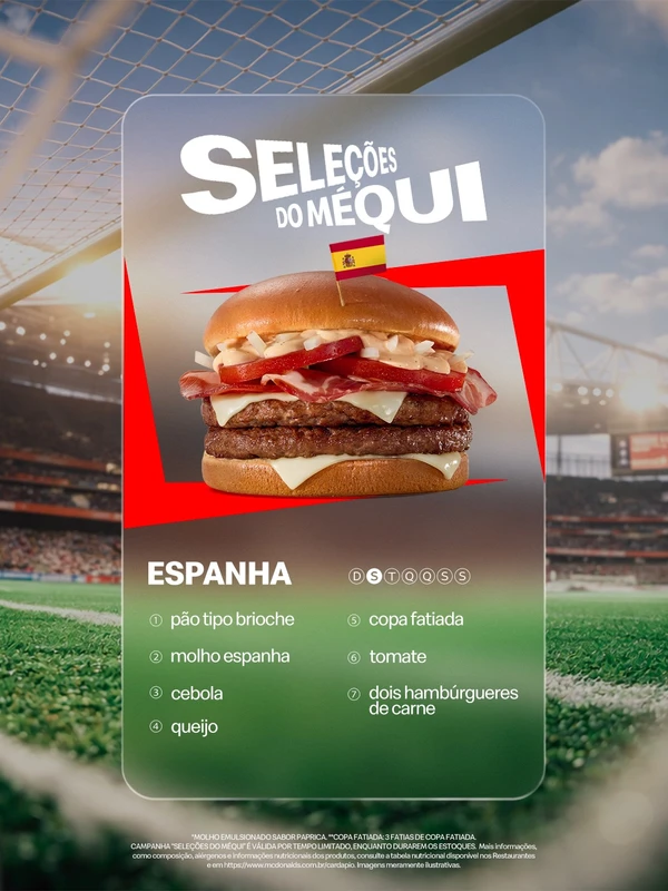 Seleções do Méqui para a Copa 2026 por Divulgação