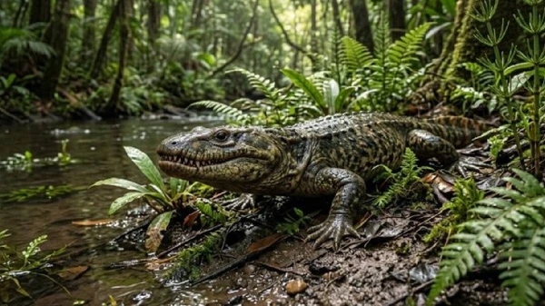 A espécie foi batizada de Tanyka amnicola, nome que significa, em uma combinação de línguas antigas, “mandíbula que mora no rio”, referência ao formato único das estruturas bucais do animal e ao ambiente aquático que habitava