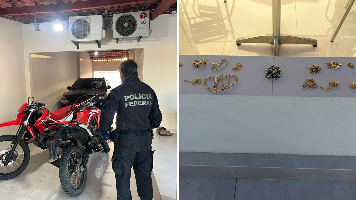 Bens apreendidos durante operação da PF na Bahia