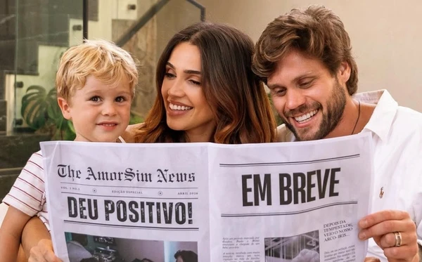 Paula e Breno anunciam nova gravidez após perdas e emocionam fãs