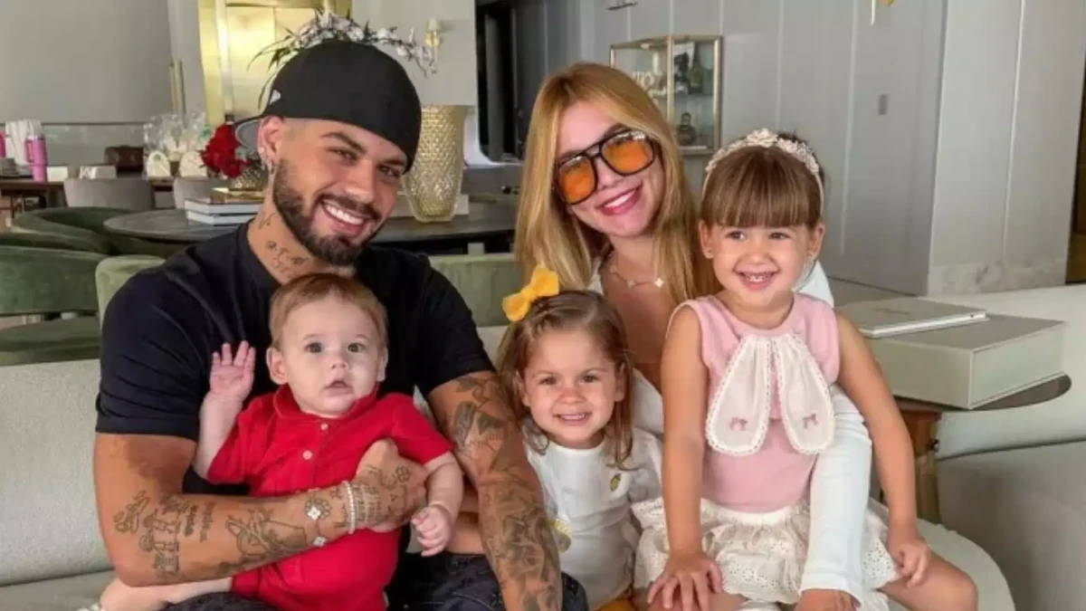 Zé Felipe, Virgínia e filhos