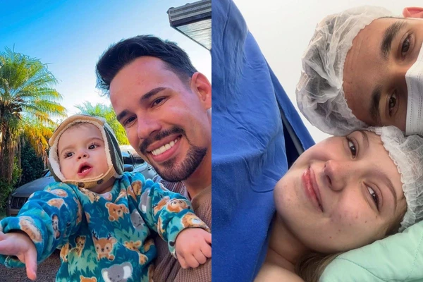 Arthur, filho de Lucas Borbas e Isabel Veloso, tem 1 ano
