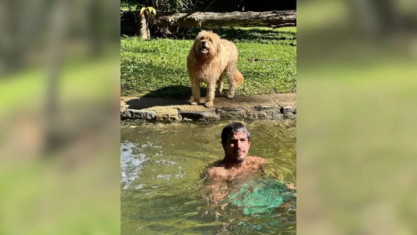 Os filhos de Marcello aproveitando o local por Reprodução/Redes Sociais 