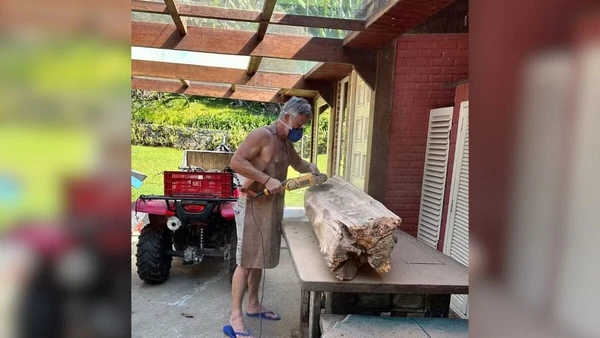 Ator gosta de fazer trabalho manuais por Reprodução/Redes Sociais 