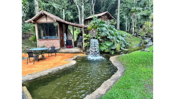 Córrego do local por Reprodução/Redes Sociais 