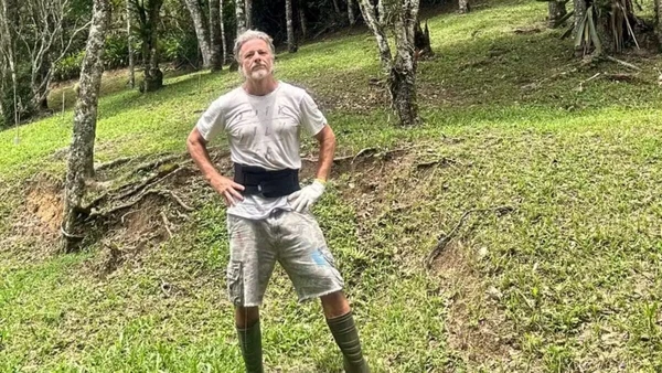 Marcello Novaes em seu sítio por Reprodução/Redes Sociais 