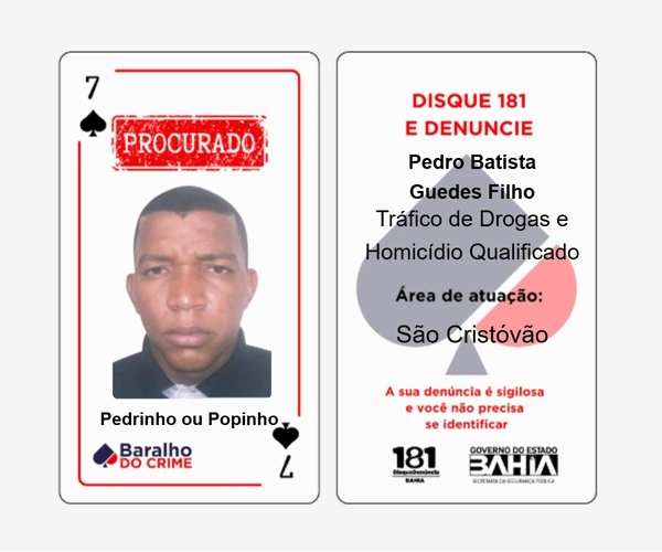 Integrantes do Baralho do Crime da Bahia por Divulgação
