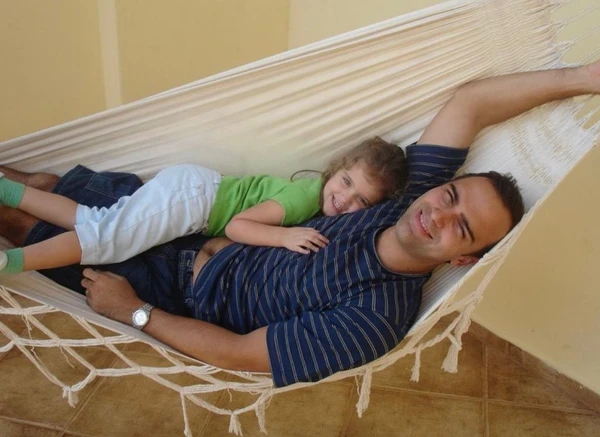 Tadeu Schmidt e sua filha, Valentina, quando era criança por Reprodução/ Instagram