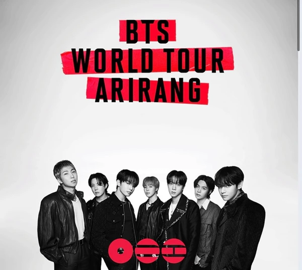 BTS, turnê Arirang por Reprodução