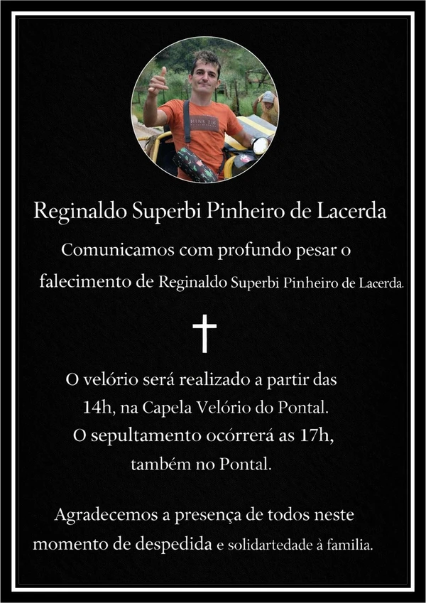 Família anunciou velório e enterro por Reprodução