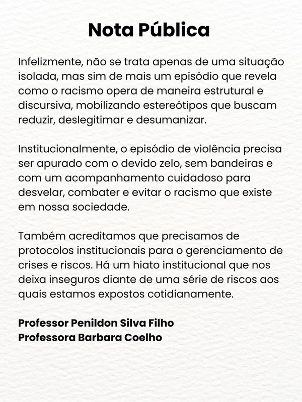 Posicionamento do vice-reitor da Ufba sobre briga dentro a universidade por Reprodução