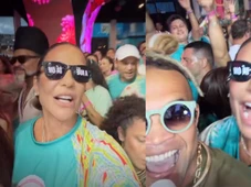 Imagem - Em meio a rumores de novo affair, Ivete Sangalo curte festão em Salvador com Timbalada e dança com Carlinhos Brown; VÍDEOS