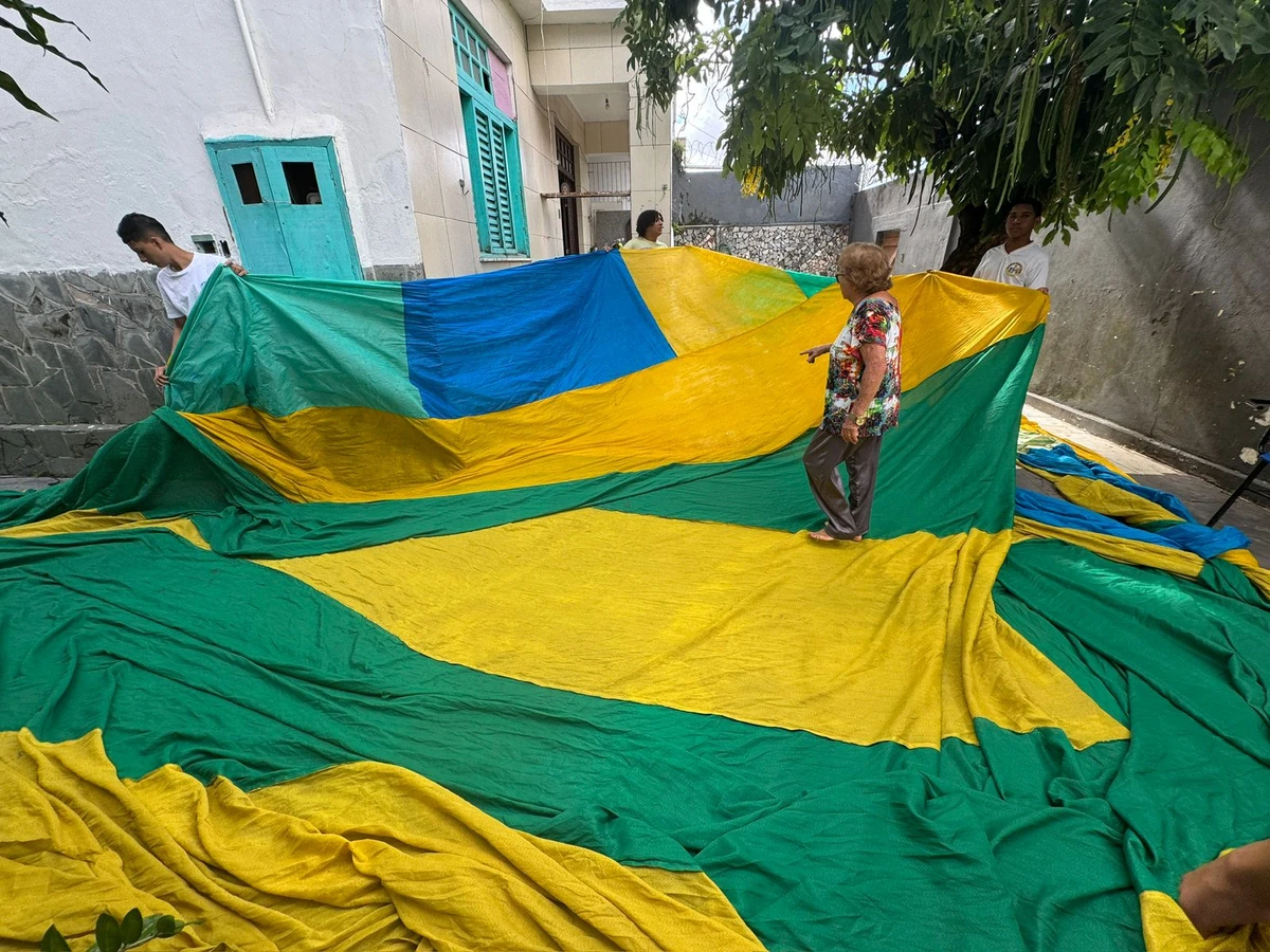 Bandeirão da Copa por Divulgação