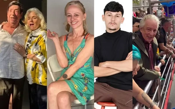 'Beiçola', Marieta Severo, Guta Stresser e Vinícius Moreno (o Florianinho) e Marco Nanini na Parada Gay: elenco de 'A Grande Família' atualmente por Reprodução/Instagram