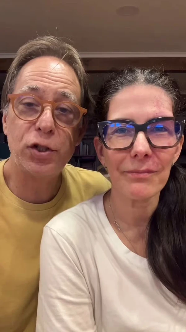 Pedro Cardoso com a mulher, a atriz Graziella Moretto por Reprodução/Instagram