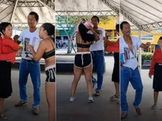 Imagem - Casal de religiosos briga com mulher por usar roupa de academia no meio da rua no interior do estado
