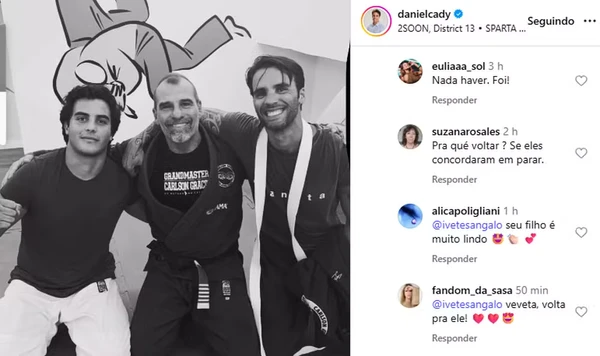Internautas se dividem entre pedidos de volta ou não do ex-casal Ivete Sangalo e Daniel Cady por Reprodução/Instagram